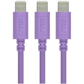 RND Apple Certified Lightning USB 1.5ft Cable (3-Pack) for iPhone (10, X, 8, 8 Plus, 7, 7 Plus, 6, 6 Plus, 6S, 6S Plus, 5, 5S, 5C, SE) iPad (Pro, Air, Mini) and iPod (1.5 feet/.5M/Black)