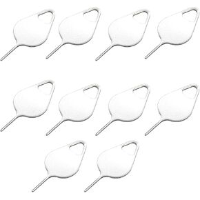 10Pack Universal Sim SD Card Tray Opening Removal Tool Sim Card Eject Pin Sim Card Tool Compatible with Most Phone Models, Pads, Smartphone Devices