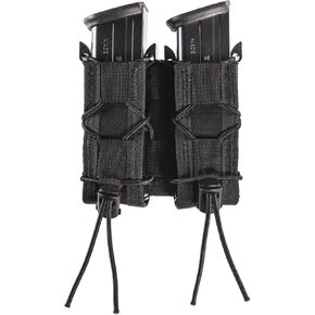 High Speed Gear | Double Pistol Taco Mag Pouch | Universal Pistol Magazine Holster | Adjustable Belt Mount