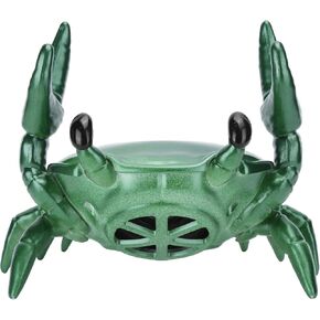 2 in 1 Creative Mobile Phone Stand+Bluetooth Speaker, Crab Shape Bracket 360 Degree Surround Speaker Creative Desktop Decoration (Green)