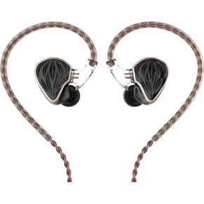 MS3 2BA+1DD Hybrid 3 Drivers HiFi in-Ear Monitors Earphone, Detachable 0.78mm 2 Pin Cable Replaceable Pneumatic Sound Tuning Filters for Audiophile Singer Musician (3.5mm)