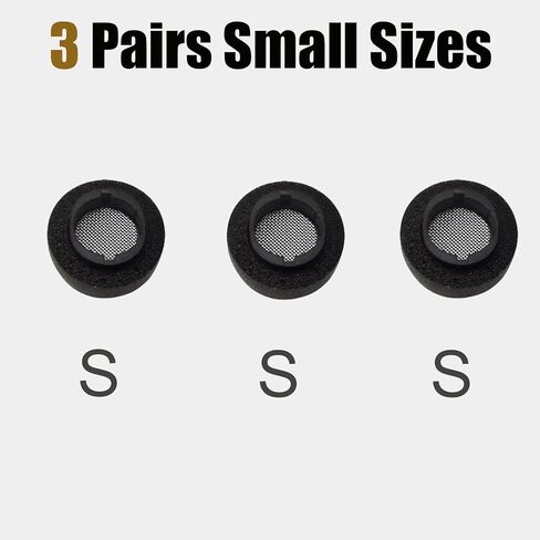 4 Sizes Memory Foam Ear Tips for Samsung Galaxy Buds3 Pro Replacement Earbuds Tips for Galaxy Buds 3 Pro Earbud Fit in Case Black, 4 Pairs in Kuwait