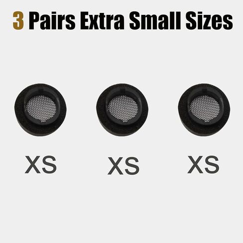 4 Sizes Memory Foam Ear Tips for Samsung Galaxy Buds3 Pro Replacement Earbuds Tips for Galaxy Buds 3 Pro Earbud Fit in Case Black, 4 Pairs in Kuwait