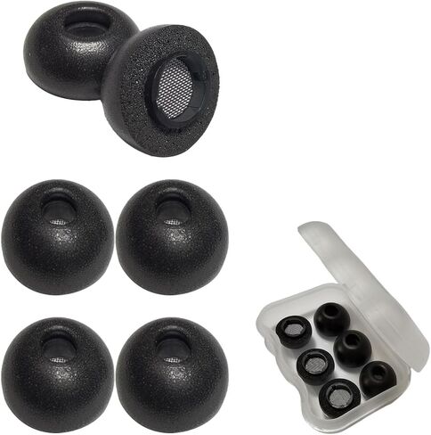 4 Sizes Memory Foam Ear Tips for Samsung Galaxy Buds3 Pro Replacement Earbuds Tips for Galaxy Buds 3 Pro Earbud Fit in Case Black, 4 Pairs in Kuwait