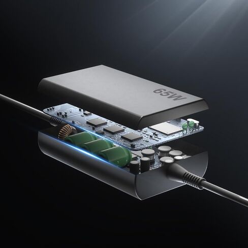 شاحن سيارة للكمبيوتر المحمول USB C 65W DC محول لجهاز Lenovo Thinkpad Yoga Ideapad Slim ThinkBook MacBook Dell Latitude Chromebook Asus Acer HP Samsung وجميع الأجهزة بمنفذ Type-C in Kuwait