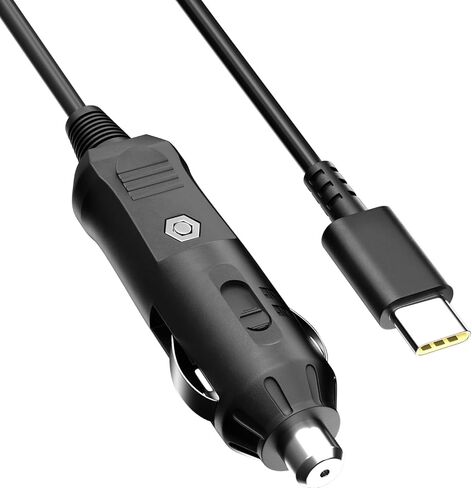 شاحن سيارة للكمبيوتر المحمول USB C 65W DC محول لجهاز Lenovo Thinkpad Yoga Ideapad Slim ThinkBook MacBook Dell Latitude Chromebook Asus Acer HP Samsung وجميع الأجهزة بمنفذ Type-C in Kuwait