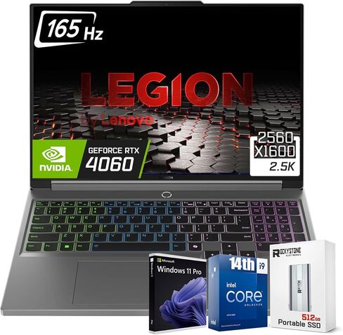 Lenovo Legion 5i 16" WQXGA Gaming Laptop[Windows 11 PRO], 14th Gen Intel 24-Core i9-14900HX, GeForce RTX 4060(TGP 140W), 64GB DDR5 RAM, 2TB SSD, RGB Backlit KB, WiFi 6E, W/512GB PSD in Saudi Arabia