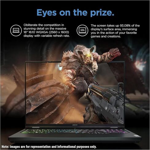 Lenovo Legion 5i 16" WQXGA Gaming Laptop[Windows 11 PRO], 14th Gen Intel 24-Core i9-14900HX, GeForce RTX 4060(TGP 140W), 64GB DDR5 RAM, 2TB SSD, RGB Backlit KB, WiFi 6E, W/512GB PSD in Saudi Arabia