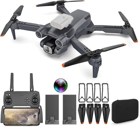 GoolRC RC Drone with Camera 4K Dual Camera Camera Drone Toy Drone RC Quadcopter ESC with Function Gesture Control Trajectory Flight 360 Degree Roll Drones for Kids 8-12 with Camera in Kuwait