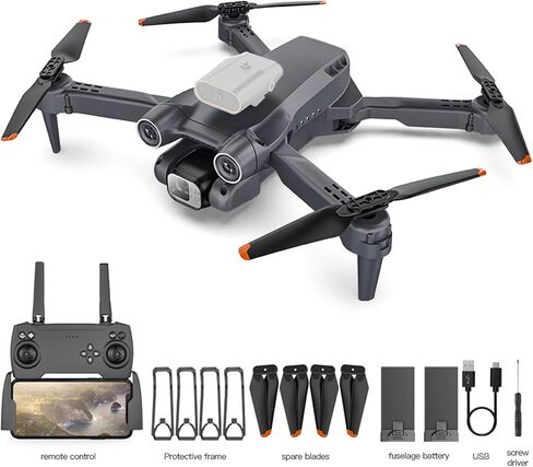 GoolRC RC Drone with Camera 4K Dual Camera Camera Drone Toy Drone RC Quadcopter ESC with Function Gesture Control Trajectory Flight 360 Degree Roll Drones for Kids 8-12 with Camera in Kuwait