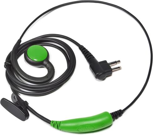 HYS Soft Rubber C-Ring Earpiece, 1 Wire Headset with Online PTT for CP200 PR400 CLS RDX RDU Motorola 2-PIN Compatible Radios in Saudi Arabia