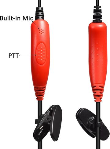 HYS Soft Rubber C-Ring Earpiece, 1 Wire Headset with Online PTT for CP200 PR400 CLS RDX RDU Motorola 2-PIN Compatible Radios in Saudi Arabia