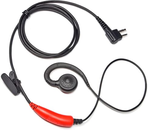 HYS Soft Rubber C-Ring Earpiece, 1 Wire Headset with Online PTT for CP200 PR400 CLS RDX RDU Motorola 2-PIN Compatible Radios in Saudi Arabia