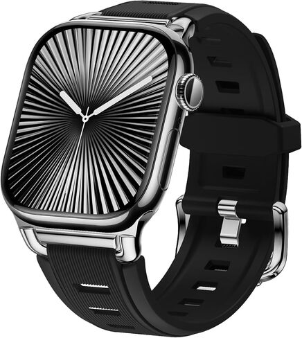 Suitisbest Bands Compatible with Apple Watch Bands 38mm 40mm 41mm 42mm 44mm 45mm 46mm 49mm for Women Men, Waterproof Silicone Sport Band Straps for iWatch Bands Series 10 9 8 7 6 5 4 3 2 1 SE Ultra in Saudi Arabia
