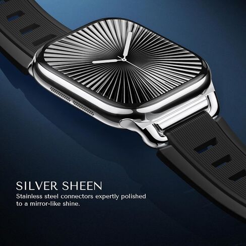 Suitisbest Bands Compatible with Apple Watch Bands 38mm 40mm 41mm 42mm 44mm 45mm 46mm 49mm for Women Men, Waterproof Silicone Sport Band Straps for iWatch Bands Series 10 9 8 7 6 5 4 3 2 1 SE Ultra in Saudi Arabia