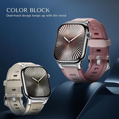 Suitisbest Bands Compatible with Apple Watch Bands 38mm 40mm 41mm 42mm 44mm 45mm 46mm 49mm for Women Men, Waterproof Silicone Sport Band Straps for iWatch Bands Series 10 9 8 7 6 5 4 3 2 1 SE Ultra in Saudi Arabia