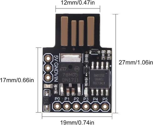 6pcs Digispark Kickstarter Attiny85 General Micro USB Development Board for Arduino in Saudi Arabia