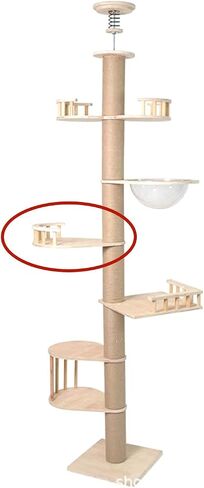 SHENGOCASE 2-Pack Cat Tree Tower Accessories Replacement Parts, Perch, Step, Platform Add-ons for Floor to Ceiling Cat Tree (13.4" x 17.3") in Saudi Arabia