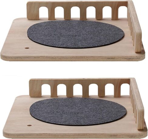 SHENGOCASE 2-Pack Cat Tree Tower Accessories Replacement Parts, Perch, Step, Platform Add-ons for Floor to Ceiling Cat Tree (13.4" x 17.3") in Saudi Arabia