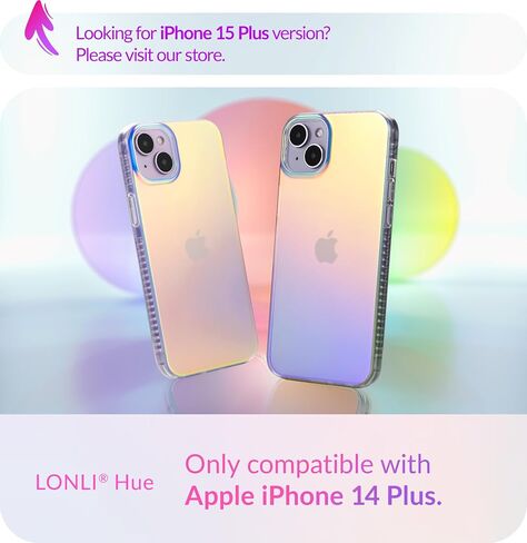 LONLI Hue for iPhone 18 Pro & 17 Pro Case, Dynamic Holographic Iridescent in Saudi Arabia
