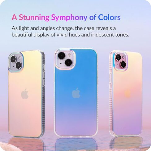 LONLI Hue for iPhone 18 Pro & 17 Pro Case, Dynamic Holographic Iridescent in Saudi Arabia