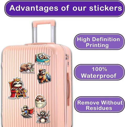 Pack 50 PCS Hamster Stickers Cute Animal Decals Vinyl Waterproof Decor Laptop Phone Case Water Bottle Luggage Skateboard Luggage Bicycle Bumper Gift for Boy Girl Kid Teen Adult in Kuwait