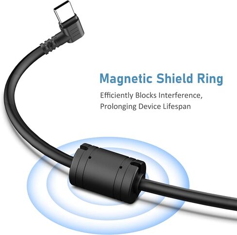 كابل طاقة ضفيرة USB YQMAJIM، (3 أقدام 22AWG) سلك قابس USB بديل مع حلقة مغناطيسية، 12 فولت/2 أمبير USB إلى كابل تمديد سلك عاري، موصل USB 2 سلك ضفيرة مفتوح النهاية شاحن DIY (4 قطع) in Kuwait
