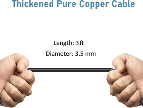 كابل طاقة ضفيرة USB YQMAJIM، (3 أقدام 22AWG) سلك قابس USB بديل مع حلقة مغناطيسية، 12 فولت/2 أمبير USB إلى كابل تمديد سلك عاري، موصل USB 2 سلك ضفيرة مفتوح النهاية شاحن DIY (4 قطع) in Kuwait