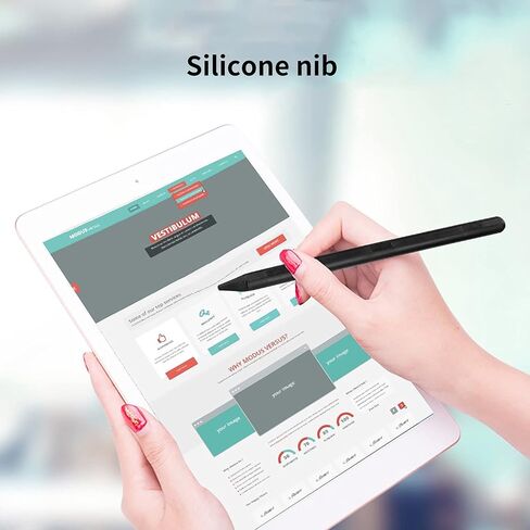 White Smartphone Pen Tablet Pen High Sensitivity Non-Scratching Fine Tip Capacitive Touch Screen Stylus Ball Pen Livescribe Smartpen for iPad Drawing Pen Ball Pen Stylus Pens Accessories in Saudi Arabia