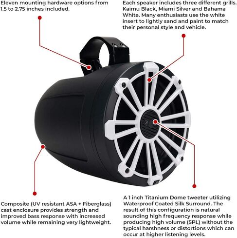 برج ويك محوري مقاس 8 بوصات أسود اللون من MB Quart SPK (NPT1-120) in Kuwait