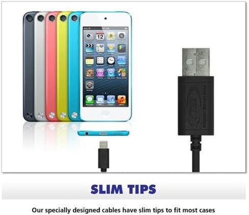 RND Apple Certified Lightning USB 1.5ft Cable (3-Pack) for iPhone (10, X, 8, 8 Plus, 7, 7 Plus, 6, 6 Plus, 6S, 6S Plus, 5, 5S, 5C, SE) iPad (Pro, Air, Mini) and iPod (1.5 feet/.5M/Black) in Saudi Arabia