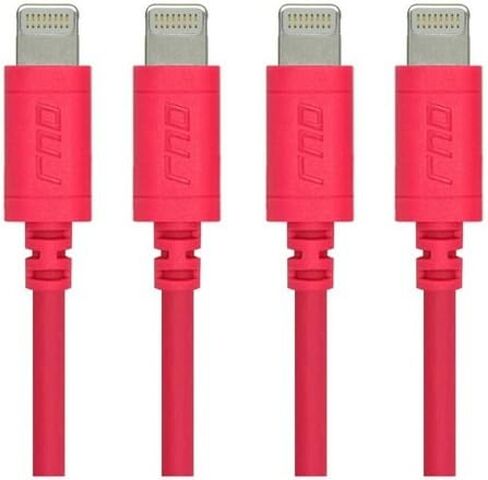 RND Apple Certified Lightning USB 1.5ft Cable (3-Pack) for iPhone (10, X, 8, 8 Plus, 7, 7 Plus, 6, 6 Plus, 6S, 6S Plus, 5, 5S, 5C, SE) iPad (Pro, Air, Mini) and iPod (1.5 feet/.5M/Black) in Saudi Arabia