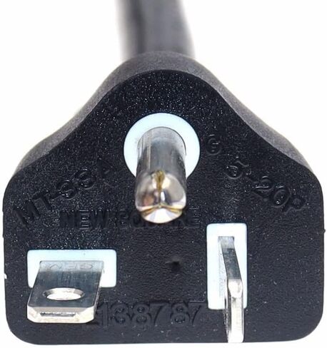 Toptekits Heavy-Duty Power Cord NEMA L6-20P to C19 for PDU and UPS 10ft/3m, 20A, 250V, 12AWG, IEC-320-C19 to NEMA L6-20P Power Cable, UL Listed in Kuwait