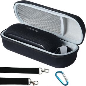 Hard Travel Carrying Case Protective Cover Compatible with Harman Kardon Luna Portable Bluetooth Speaker Accessories (Black)