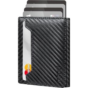 Miroddi Mens Wallet with Tracker, Works with Find My (iOS Only), Smart Men's Leather Wallet, Trifold Front Pocket Wallet for Men, Wallet Tracker, Credit Card Holder, RFID Blocking, Classic Black