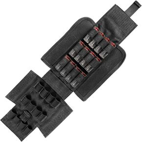 Shotgun Shell Pouch, GUGULUZA Molle Shot Shell Holder 12G / 20G Shotshell Pouch, 25 Rounds Ammo Reload Bag
