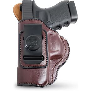 Genuine Leather Iwb Holster for Glock 36 / 30s Pistol - Tactical Handgun Iwb Leather Holster Glock - Leather Concealed Carry Holster - Comfortable Appendix Everyday Carry - Maxx Carry Holsters by PH