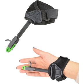 ZSHJGJR Archery Bow Release Aid - 360° Metal Pliers Jaws Compound Wrist Release for Children Youth Teens Junior Kids