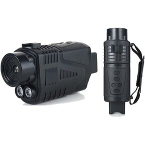 Night Vision Monocular, Night Vision InfraredMonocular with 1.5" TFT LCD Display Screen, 984ft/300M Viewing Range in 100% Dark, for Hunting Camping Travel Black