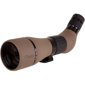 Sig Sauer OSCAR8 27-55x80mm Tactical Hunting Durable Lightweight Waterproof Fogproof 15 Inch Adjustable Aluminum Angled Monocular Spotting Scope | Neoprene Cover Included