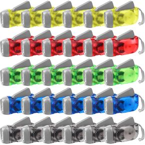 30 Pcs Hand Crank Flashlight 3 LED White Light Hand Press Torch No-Battery Flashlight Handpress Powerful Emergency Light Safety Tool for Camping Hiking Autumn and Survival Christmas Child Shoeboxes