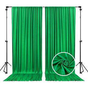 10 x 7 Feet Red Backdrop Curtain for Partie, Background Curtains for Photoshoot, Birthday, Wedding, Halloween, Thanksgiving, Christmas, New Year Party Decorations 5Ft x 7Ft, 2 Panels