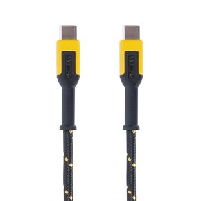 DEWALT USB C to USB C Cable, Braided Nylon USB C Charger Cable, 60W for iPhone 16/Pro/Plus/Pro Max, iPhone 15/Pro/Plus/Pro Max, iPad Mini 6/ Pro, MacBook Pro 2020, Samsung Galaxy S23, 10 ft