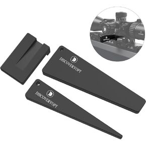 Scope Level Combo for Rifle Scope Mounting, Scope Leveling Kit, Scope Level Wedge in One-Piece Mounts or Scope Rings
