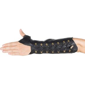 PU Leather Archery Arm Guard Hand Protector Brace Longbow Hunting Shooting
