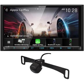 KENWOOD DMX9708S 6.95-Inch Capacitive Touch Screen, Car Stereo, Wired and Wireless CarPlay and Android Auto, Bluetooth, AM/FM Radio, MP3 Player | Plus KENWOOD CMOS-230LP Universal Backup Camera