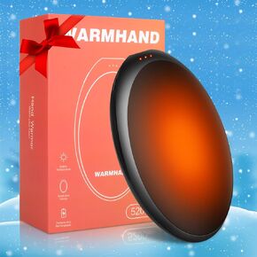 Hand Warmers Rechargeable, Electric Hand Warmer Portable Outdoor Camping Heater, Indoor 5200mAh HandWarmers Foot Warmer for Hunting, Camping, Golf, Games,Study,Working,Men Women Kids Gifts