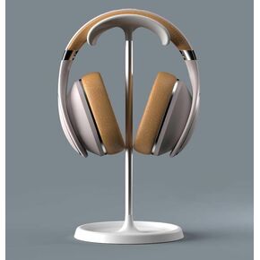 Heightened Headphone Stand, Deskt Headphone Stand with Headphone Cable Storage Clip, Heavy Duty Gaming Headphone Stand with Base Curved Storage Applicable to Sony, Bose, Beats AirPods MAX