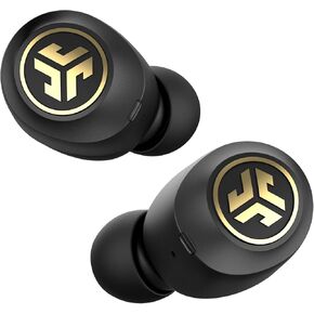 JLab JBuds Air Icon True Wireless Signature Bluetooth Earbuds + Charging Case, Black & Gold, IP55 Sweat Resistance, Bluetooth 5.0 Connection, Stereo Phone Calls, 3 EQ Sound Settings