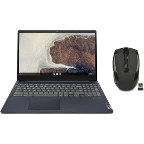 Lenovo IdeaPad 3i Chromebook 15.6" FHD Display | Intel Celeron N4500 | Intel UHD Graphics | HDMI | Abyss Blue | 8GB RAM | 64GB SSD | Chrome OS | Bundle with USB 3.0 Hub
